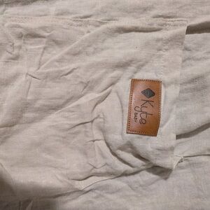 Kyte Baby 100% Linen Ring Sling with Rose gold rings